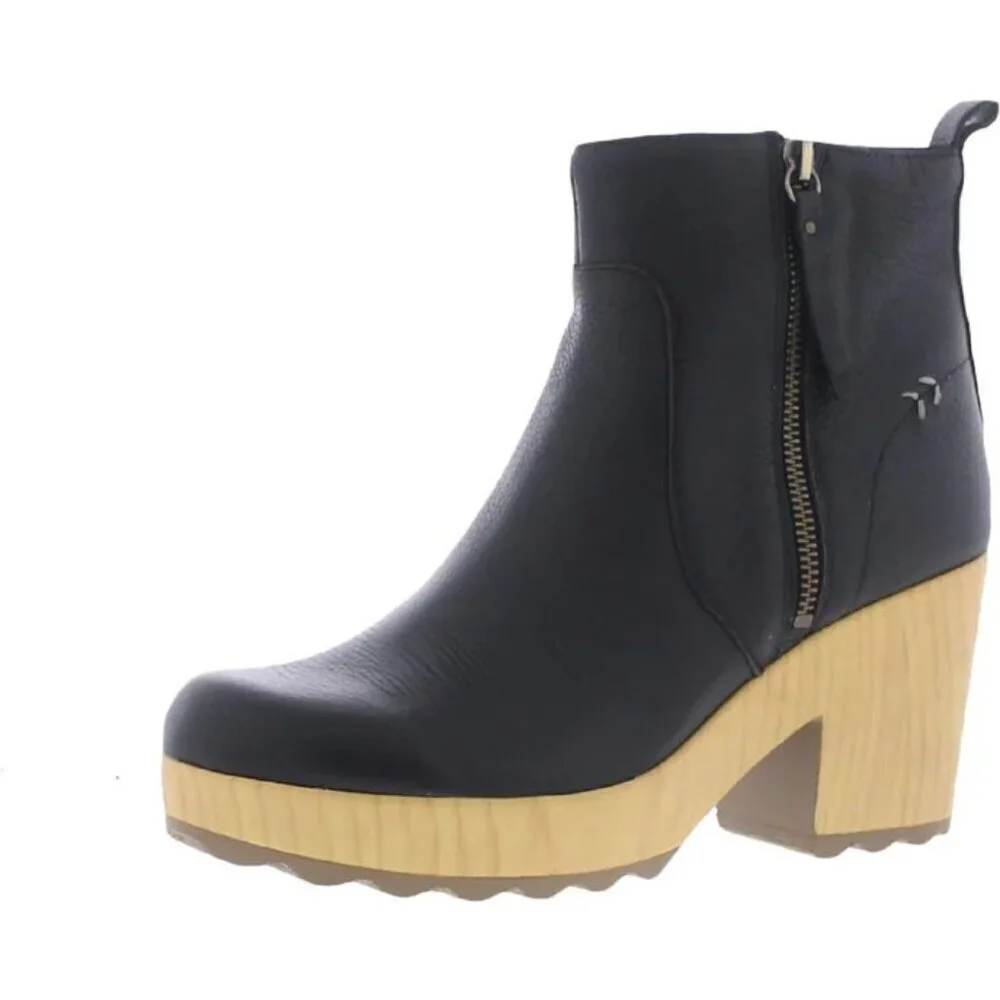 Dr. Scholl's Win Over Zipper Platform Ankle Boots NIB